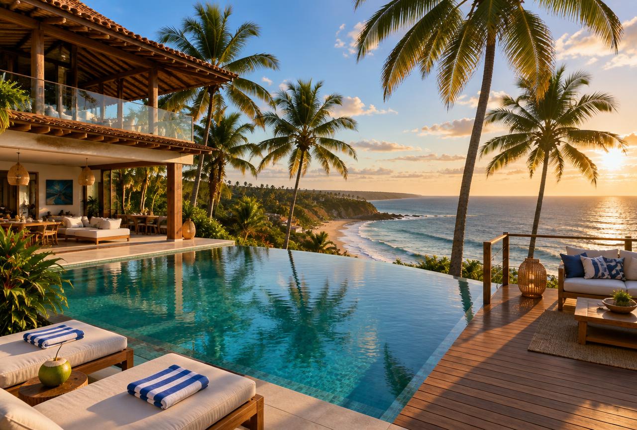 Casa para aluguel de temporada em Mutá: Casa vista mar na Praia do Mutá
