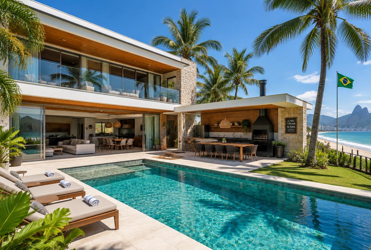 Casa para aluguel de temporada em Taperapuã: Casa com piscina a 200m da Axé Moi